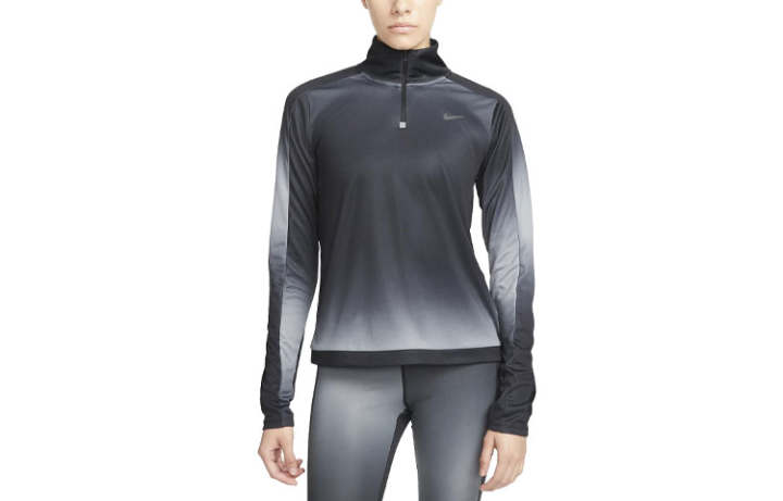 Nike Nike T Shirts Women's Black Stand Collar Moderate Straight Fit