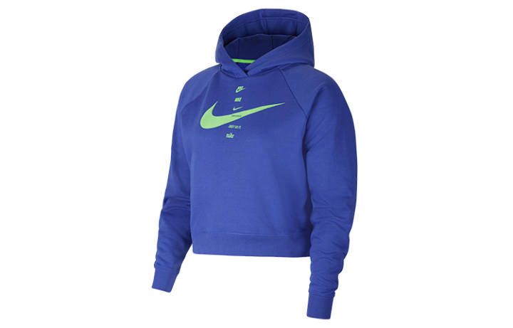 Nike Nike Sweatshirts Women's Blue Hooded Moderate Regular
