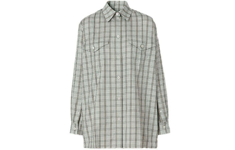 Burberry Shirt Women's Medium Heather Gray