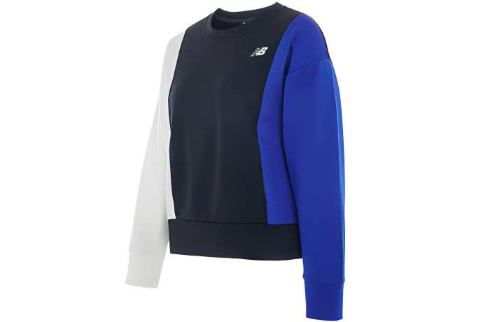 New Balance New Balance Colorblock Pullover Sweatshirt Women's Blue