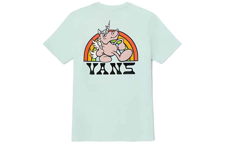 Vans Rainbow Unicorn T Shirt Women's Light Green