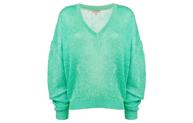 Burberry Loose Fit Knitwear Women's Teal