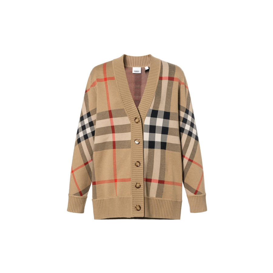 Burberry 【Previous Season】Cardigan con scollo a V Vintage Check