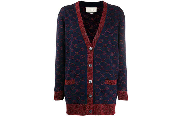 GUCCI Women's Cardigan Blue