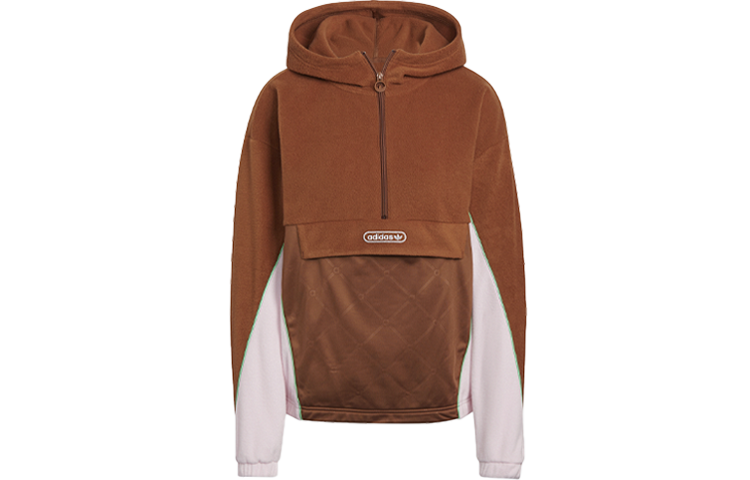 Adidas Originals Sweatshirts Women's Brown Hooded Moderate Regular
