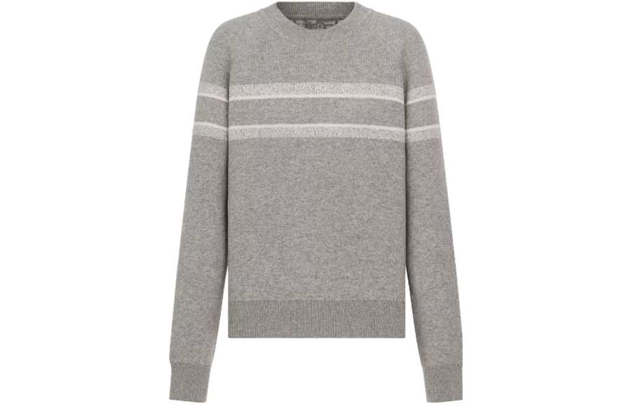DIOR DIOR Reversible Crew Neck Sweater Women's Gray