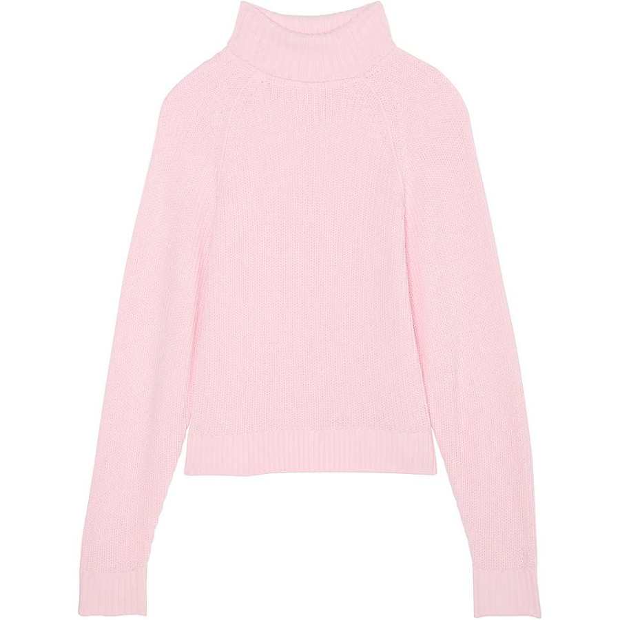 Victoria's Secret PINK Varsity Knit Chunky Turtleneck Sweater/PT Sweater Women's Pink Tulip