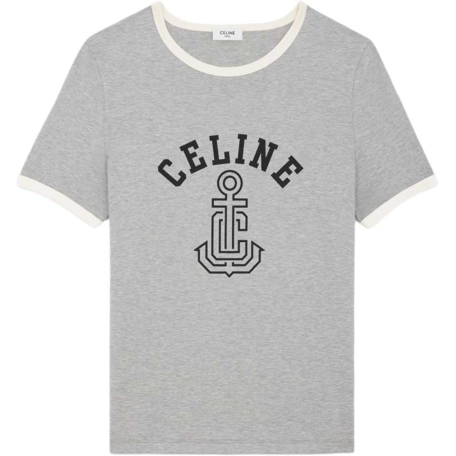 CELINE SS25 T Shirt Women's Gray