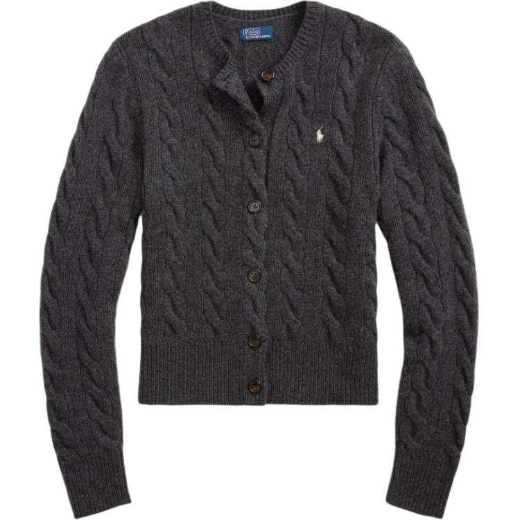 Polo Ralph Lauren Knitwear Slightly Slim Fit Short Version Women's Gray Heather