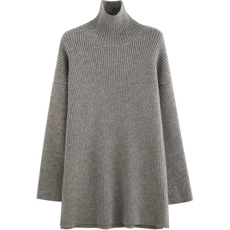 Tonlion Sweater Women's Medium Heather Gray