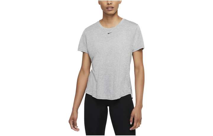 Nike Nike T Shirts Women's Grain Gray Crew Neck Moderate Straight Fit