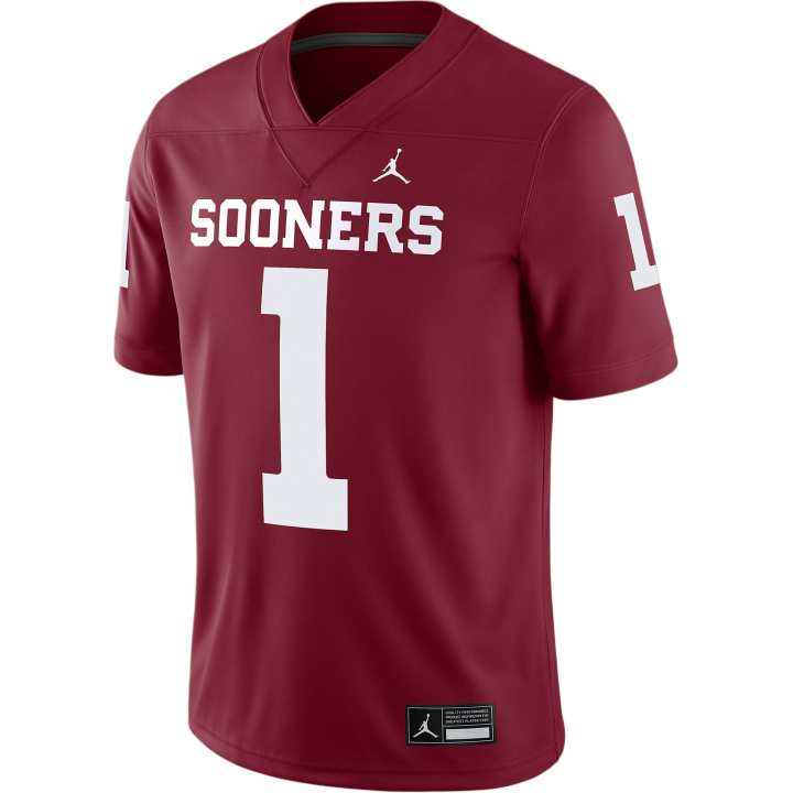 Jordan Jordan Oklahoma Sooners Men's Jordan Dri-FIT College Game Jersey