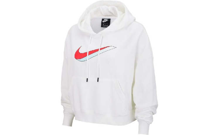 Nike Nike Sweatshirts Women's White Hooded Moderate Regular