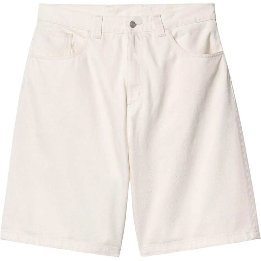 Carhartt WIP Logo Patch Knee Length Denim Shorts