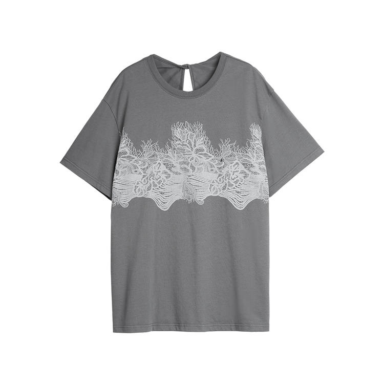 ELLE T Shirts Women's Crew Neck Thin
