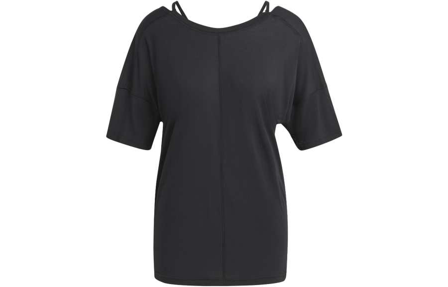 Adidas Adidas T Shirts Women's Black Crew Neck Moderate Straight Fit