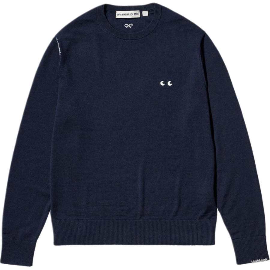 UNIQLO X Anya Hindmarch Anya Hindmarch Sweaters Women's Indigo Crew Neck Moderate Other