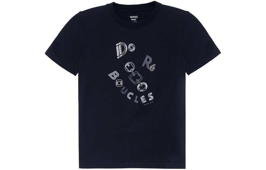 HERMES SS23 Regular T Shirt Women's Black