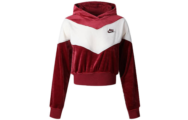 Nike Nike Sweatshirts Women's Red Hooded Moderate Regular