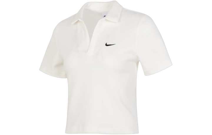 Nike Nike Sportswear Essential Women's Short-sleeve Polo Top 'Sail/Black'