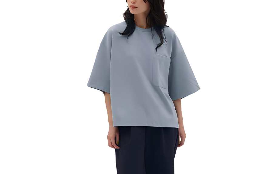 New Balance New Balance Drop Shoulder Sleeve T Shirt Women's Sky Blue