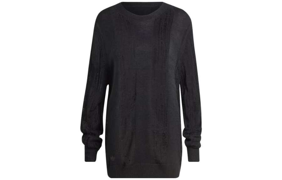 Adidas Adidas Sweaters Women's Black Crew Neck Moderate Other