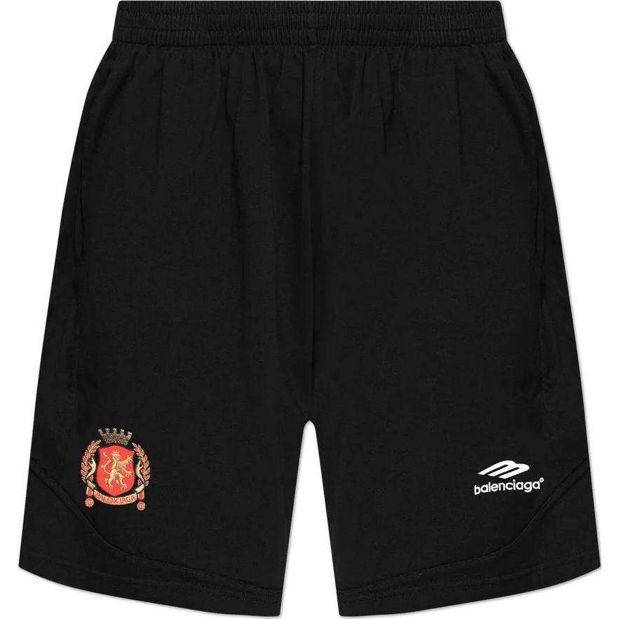 Balenciaga Casual Shorts Loose Fit Men's Black