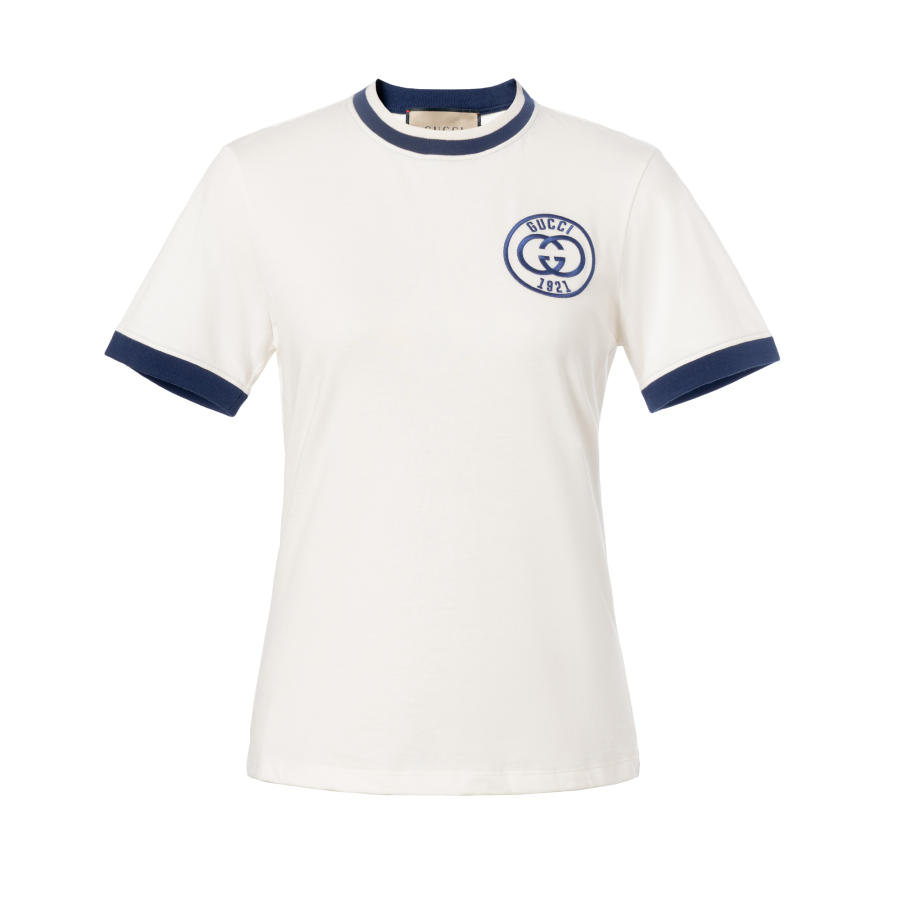 Gucci Cotton jersey T-shirt with Gucci embroidery