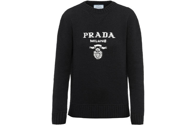 PRADA PRADA Logo Knitted Round Neck Jumper