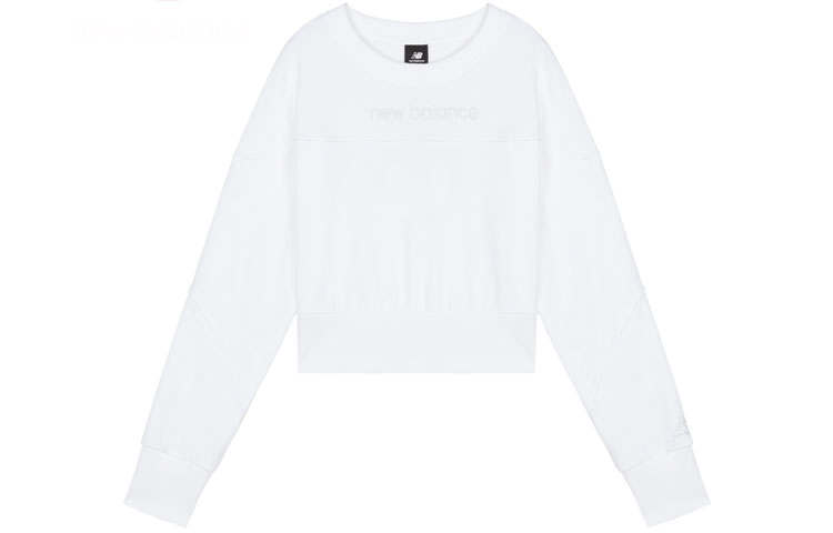 New Balance New Balance Sweatshirts Women's White Crew Neck Moderate Regular