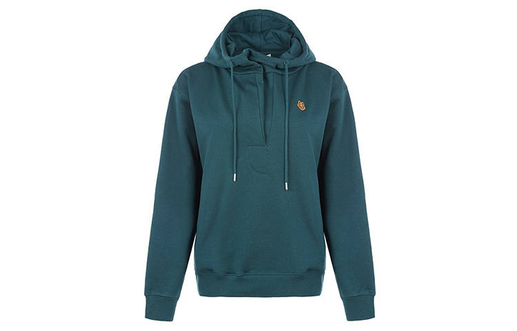 KENZO Sweatshirts Women's Green Hooded Moderate Regular