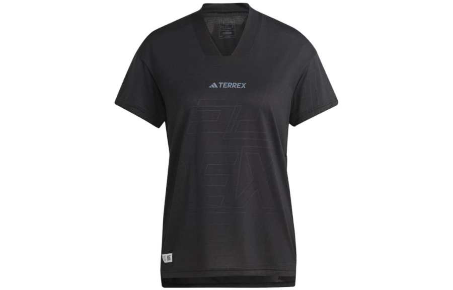 Adidas Adidas T Shirts Women's Black Crew Neck Moderate Straight Fit