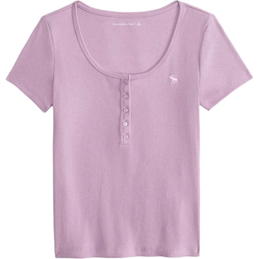 Abercrombie&Fitch Regular T Shirt Women's Gray Pink
