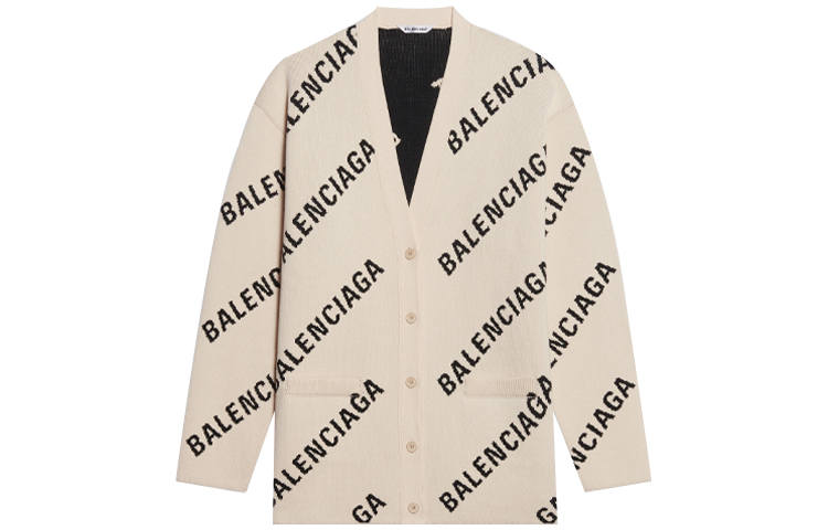 Balenciaga FW21 Knitwear Loose Fit Women's Beige