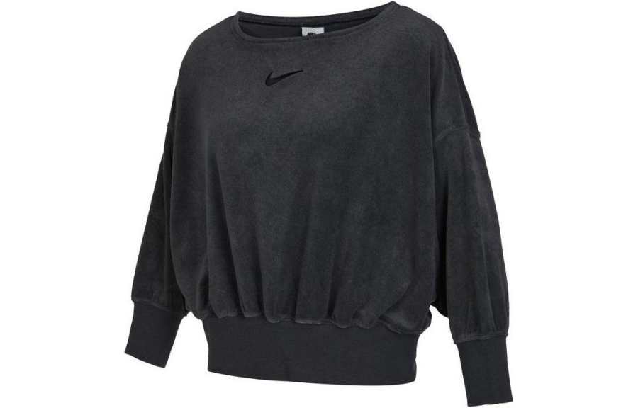 Nike Nike T Shirts Women's Black Crew Neck Moderate Straight Fit