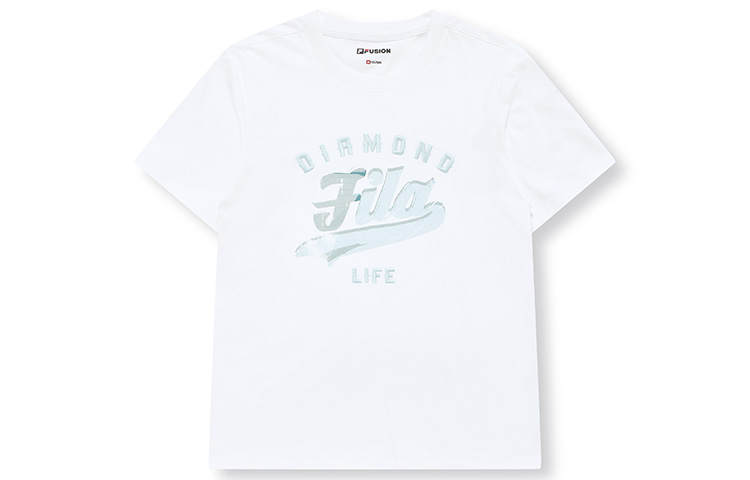 FILA FUSION Set in Sleeve T Shirt Women's Standard White
