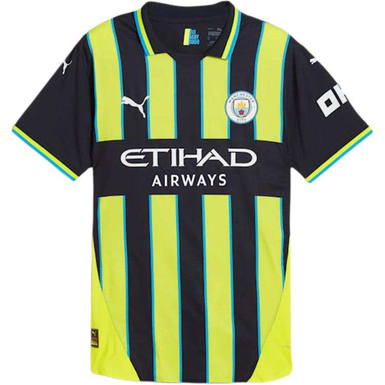 PUMA Manchester City Soccer Jersey Men's Yellow Blue