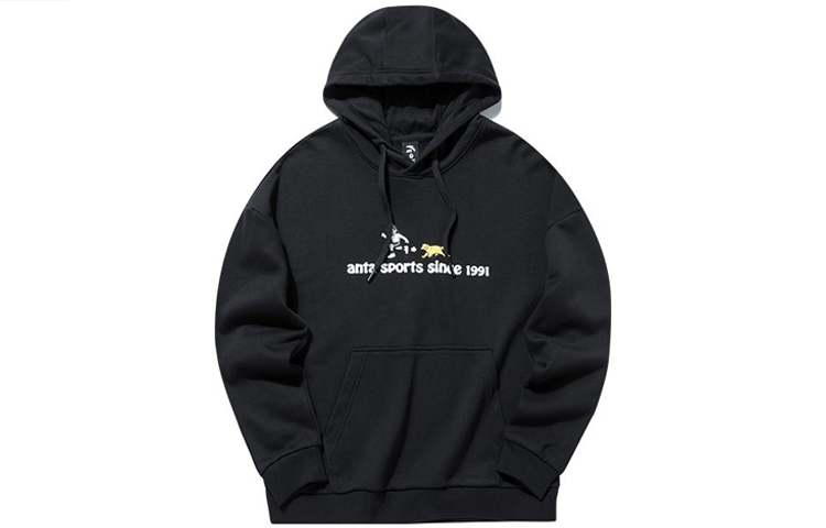 ANTA Life Collection Sweatshirts Women's Black Hooded Moderate Regular