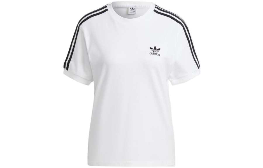 Adidas Originals Drop Shoulder Sleeve T Shirt Women's White