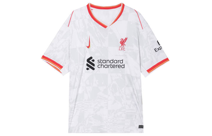 Nike Nike Liverpool Dri FIT Soccer Jersey Men's White/Pure Platinum/Black/Global Red