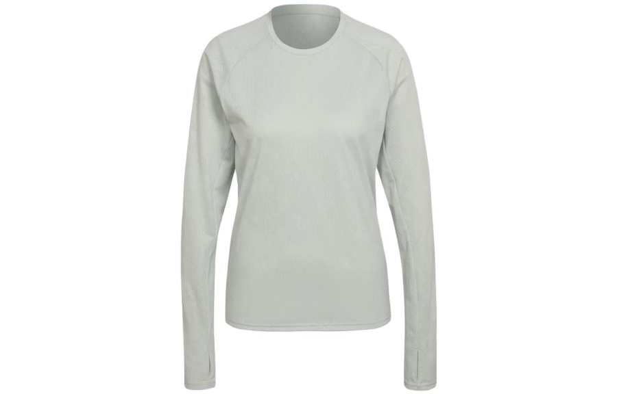 Adidas Adidas T Shirts Women's Green Crew Neck Moderate Straight Fit