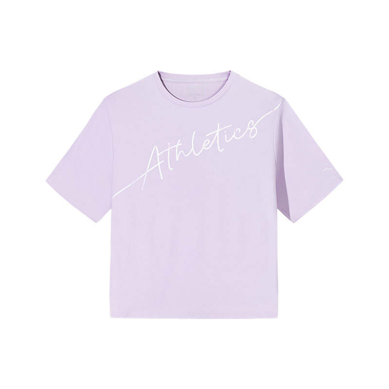 Anta Variety Training Collection T Shirt Women's Floral Purple