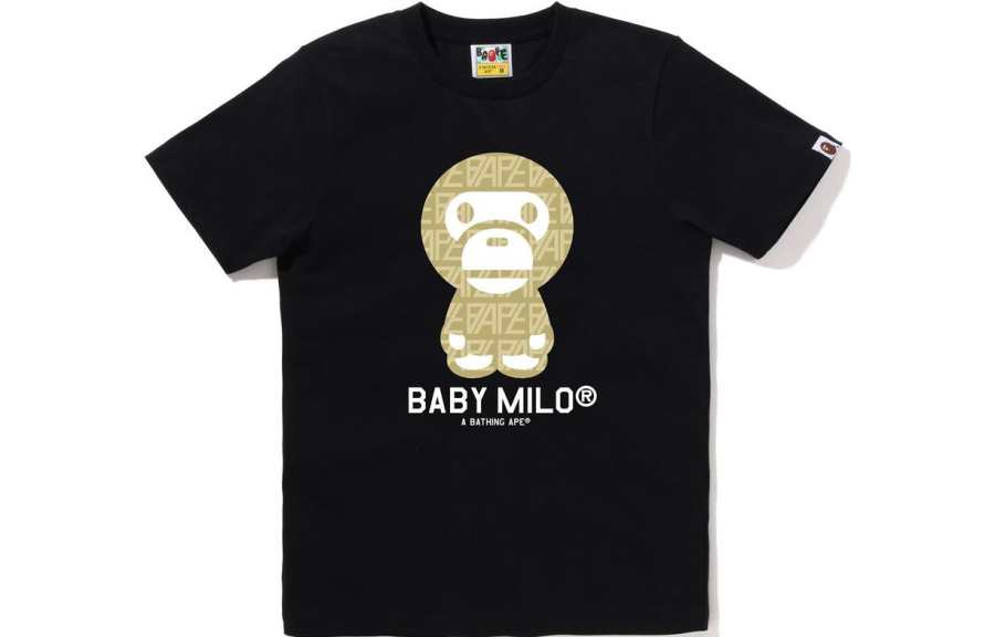 A BATHING APE Baby Milo Logo-monogram T-shirt