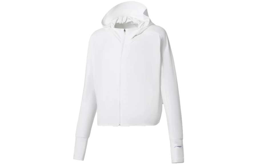 Li-Ning Li Ning Fitness Series Sweatshirts Women's White Hooded Moderate Other