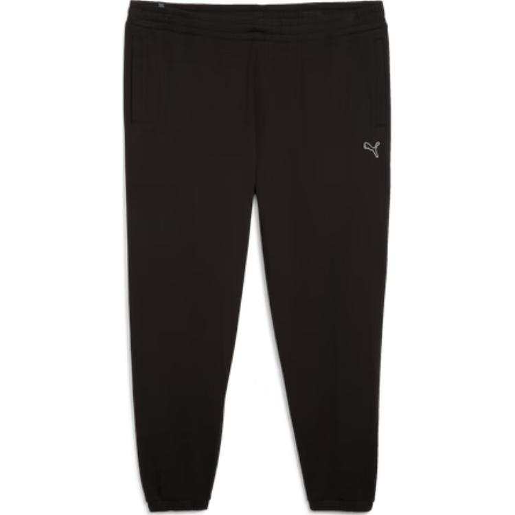 PUMA Casual Pants Men's Black Moderate Cuffed Pants