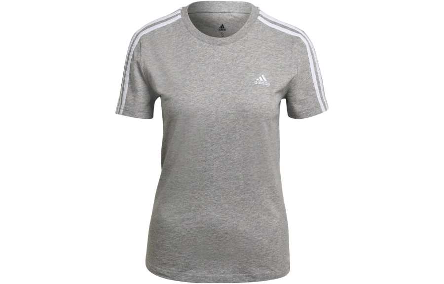 Adidas Adidas T Shirts Women's Gray Crew Neck Moderate Straight Fit