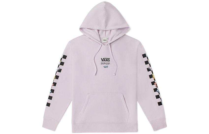Vans Sweatshirts Women's Light Purple Hooded Moderate Regular