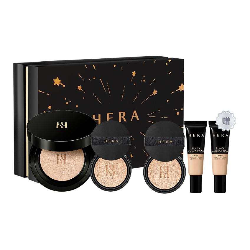 HERA Black Gold Air Cushions Matte Clear Dewy Skin Long Lasting Concealing