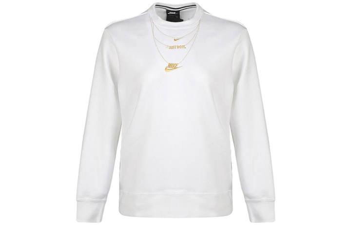 Nike Nike Sweatshirts Women's White Crew Neck Moderate Regular