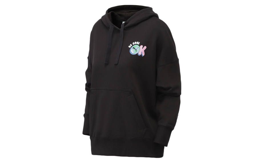 PUMA Sweatshirts Women's Black Hooded Moderate Other